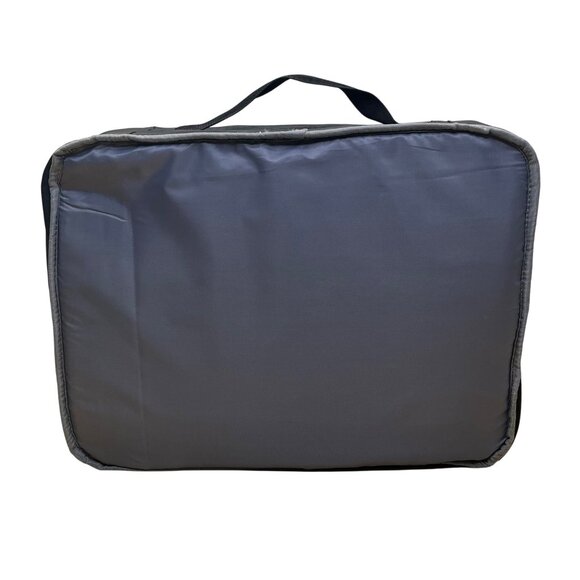 Biaggi Black Nylon Collapsible Rolling Duffel Bag With Multiple Pockets - Picture 12 of 14